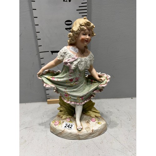 242 - German all-bisque figurine by gebruder heubach circa 1900