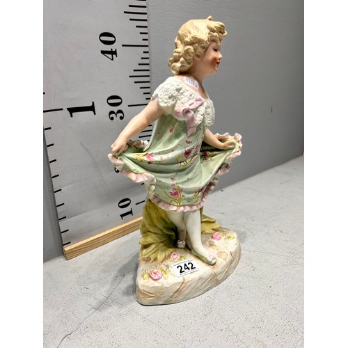 242 - German all-bisque figurine by gebruder heubach circa 1900