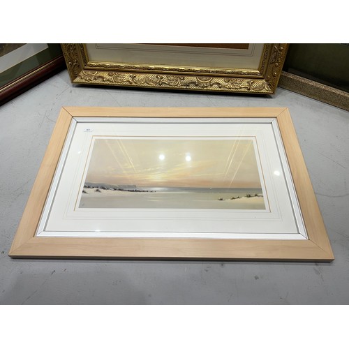 280 - 3 Pictures + large gilt frame