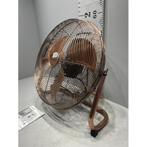 318 - Vintage silver crest fan