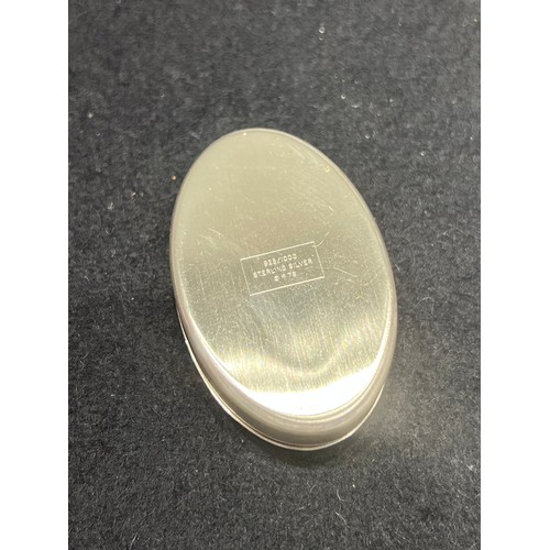 654 - Silver military pill box