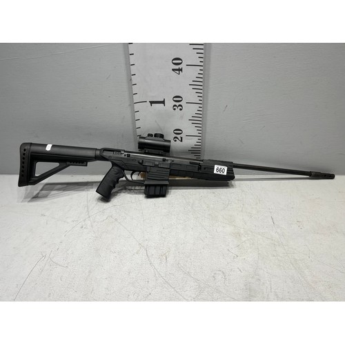 660 - Air rifle & scope (fires)