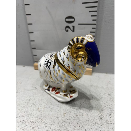 682 - Royal crown derby figure ram