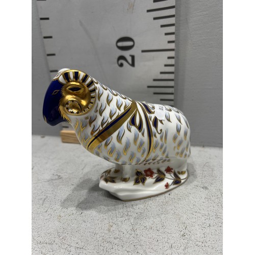 682 - Royal crown derby figure ram