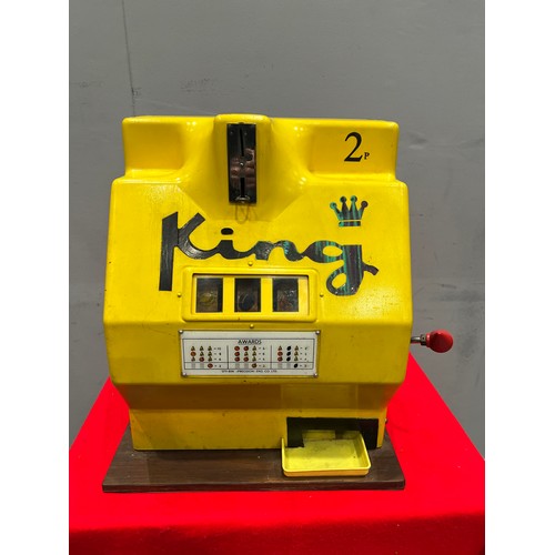 804 - 'King 2p play 1 armed arcade bandit /arcade machine (unable to test -no cable)