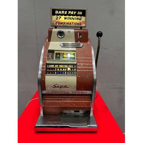 807 - Sega coffee star 1p 1 armed arcade bandit /arcade machine (working)