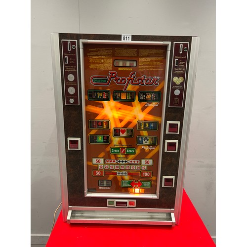 811 - Profit-star multi mat slot machine/arcade machine  (lights up working)