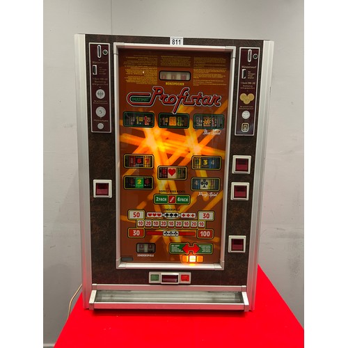 811 - Profit-star multi mat slot machine/arcade machine  (lights up working)