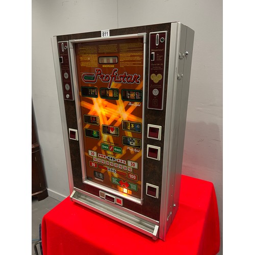 811 - Profit-star multi mat slot machine/arcade machine  (lights up working)