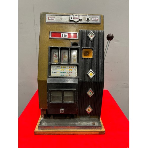 819 - Vintage 1 armed arcade bandit fruit machine /arcade machine (nt working)