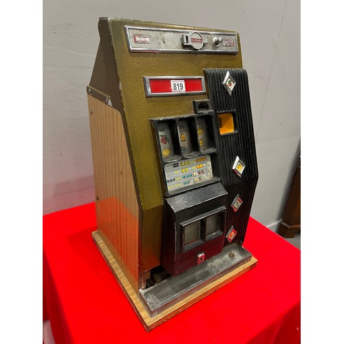 819 - Vintage 1 armed arcade bandit fruit machine /arcade machine (nt working)