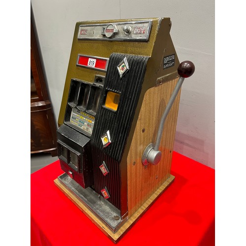 819 - Vintage 1 armed arcade bandit fruit machine /arcade machine (nt working)