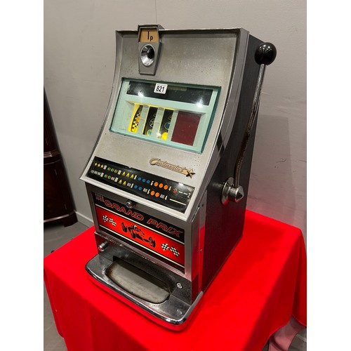 821 - Continental sega grand Prix 1 armed arcade bandit fruit machine /arcade machine (working)