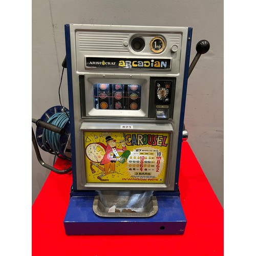 823 - Aristocrat Arcadian carasel 1p 1 armed arcade bandit /arcade machine (working)