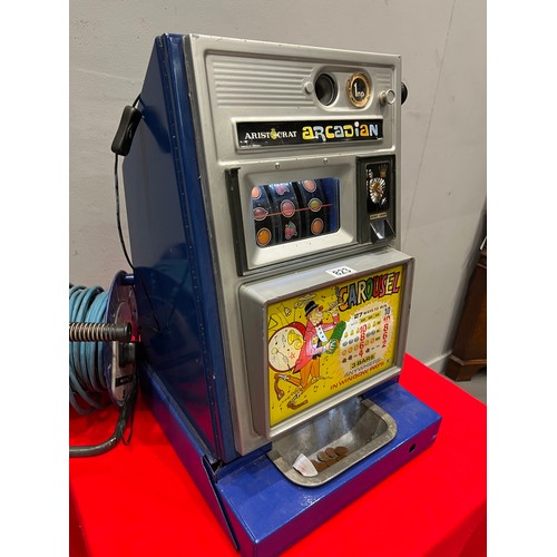 823 - Aristocrat Arcadian carasel 1p 1 armed arcade bandit /arcade machine (working)