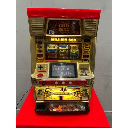 824 - Modern Japanese god game bandit 1 armed arcade bandit /arcade machine (working)