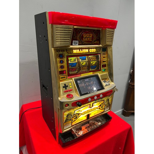 824 - Modern Japanese god game bandit 1 armed arcade bandit /arcade machine (working)