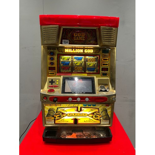 824 - Modern Japanese god game bandit 1 armed arcade bandit /arcade machine (working)