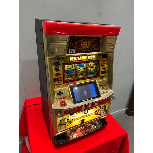 824 - Modern Japanese god game bandit 1 armed arcade bandit /arcade machine (working)