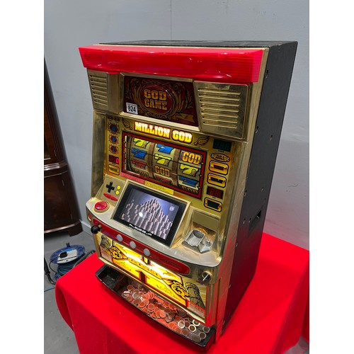 824 - Modern Japanese god game bandit 1 armed arcade bandit /arcade machine (working)