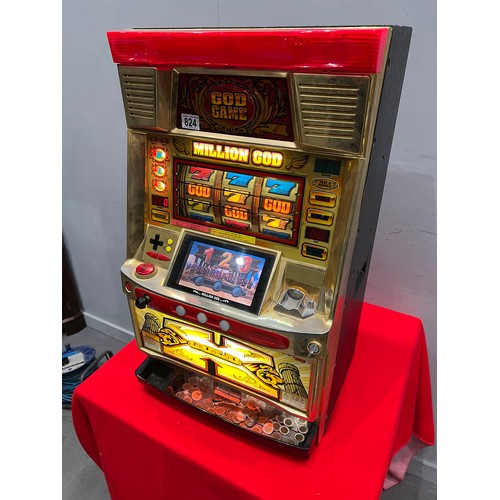 824 - Modern Japanese god game bandit 1 armed arcade bandit /arcade machine (working)