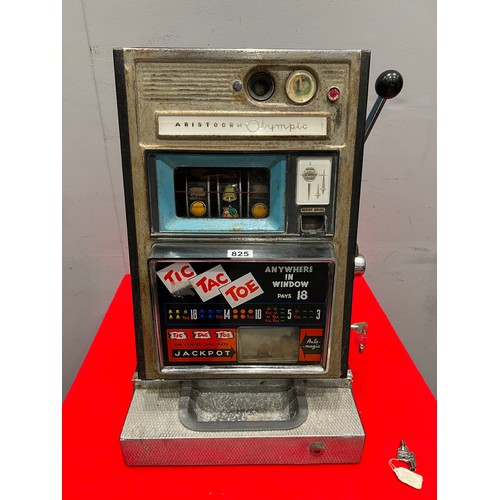 825 - Aristocrat Olympic tic tac toe 1 armed arcade bandit fruit machine /arcade machine (not working)