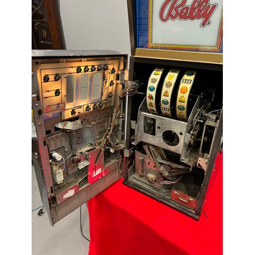 835 - Bally premier stars + bars 2p 1 armed arcade bandit /arcade machine ( lights up-not working)