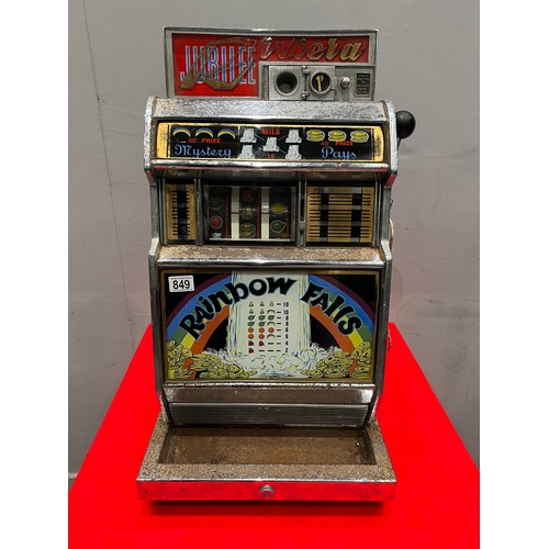 849 - Jubilee riviera rainbow falls 1p play 1 armed arcade bandit /arcade machine (no plug)