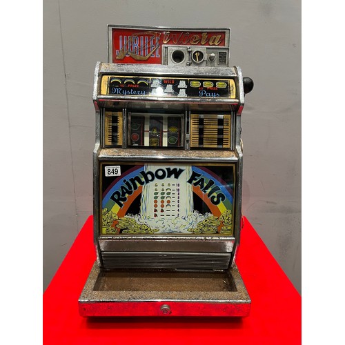 849 - Jubilee riviera rainbow falls 1p play 1 armed arcade bandit /arcade machine (no plug)