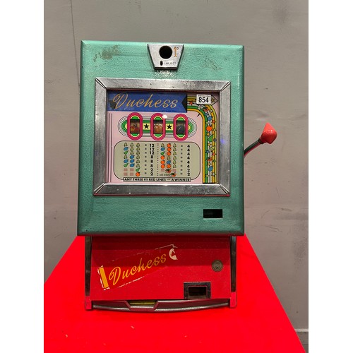 854 - 'Dutchess' 1 armed arcade bandit fruit machine/arcade machine