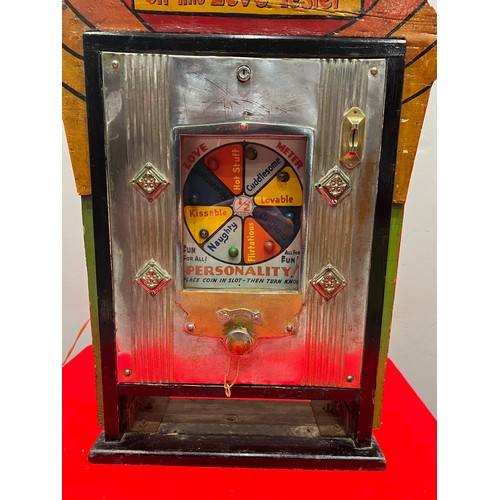 864 - Ultra rare 'love meter' arcade machine fairground