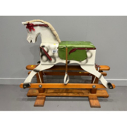 881 - Vintage fairground rocking horse