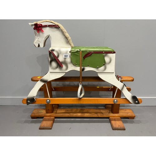 881 - Vintage fairground rocking horse