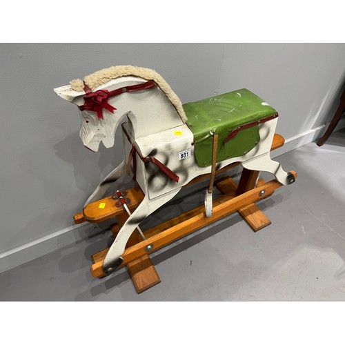 881 - Vintage fairground rocking horse