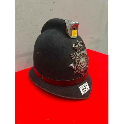 892 - Wakefield city police helmet vintage