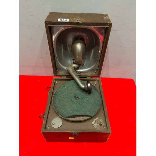 894 - Vintage 'deca' boxed gramophone