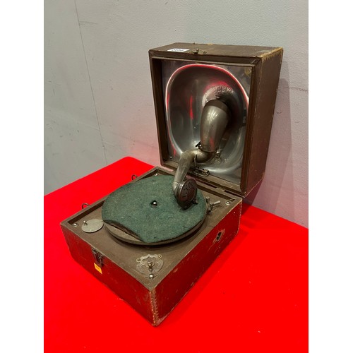 894 - Vintage 'deca' boxed gramophone