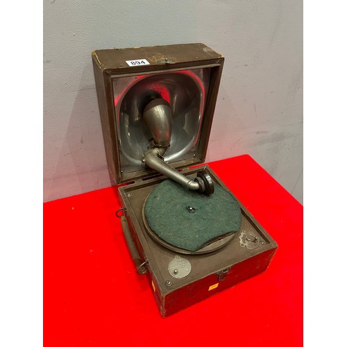 894 - Vintage 'deca' boxed gramophone