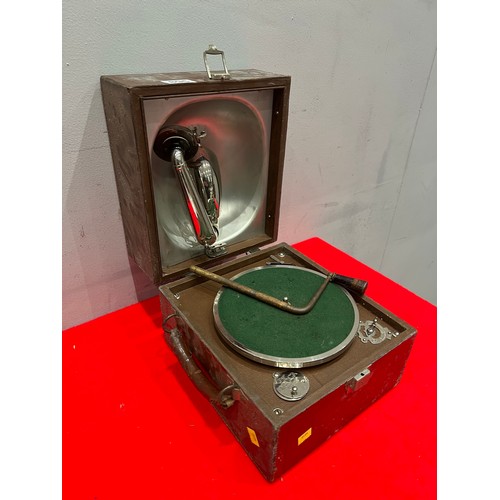 895 - Vintage 'deca' boxed gramophone