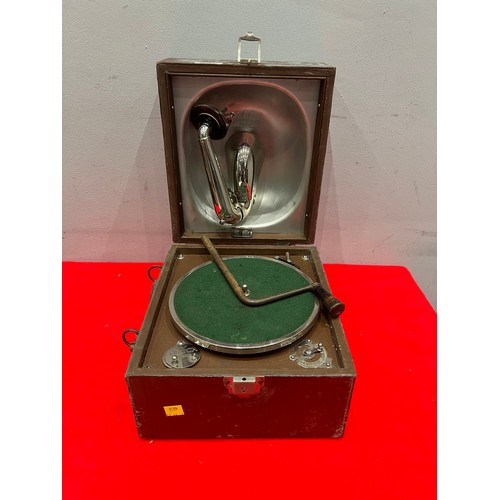 895 - Vintage 'deca' boxed gramophone