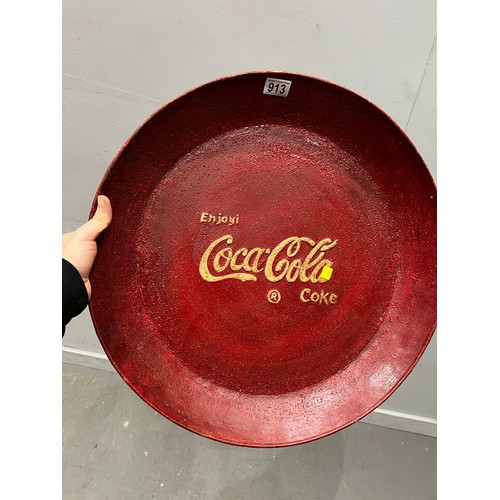 913 - Large vintage coca-cola serving tray