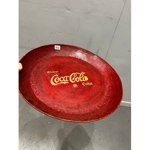 913 - Large vintage coca-cola serving tray