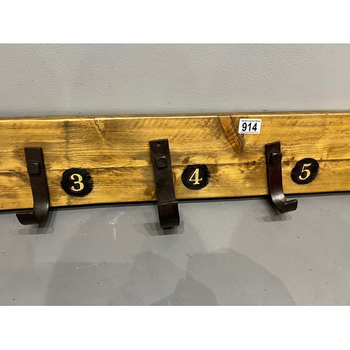 914 - Industrial fairground style coat hook