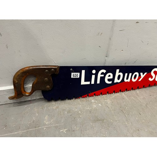 920 - Vintage lifebuoy soap saw