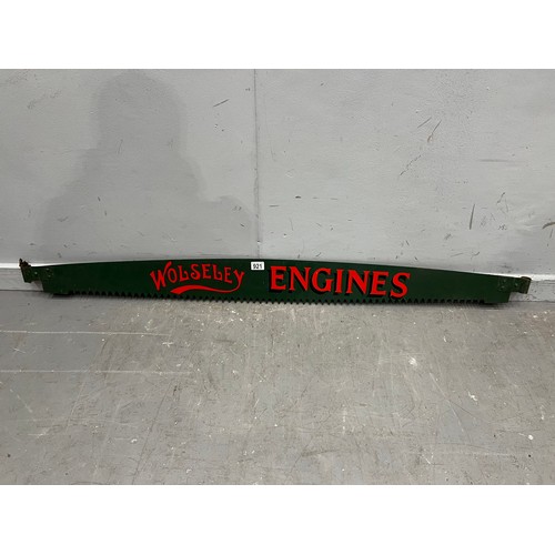 921 - 'Wolseley engines' painted saw