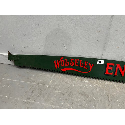 921 - 'Wolseley engines' painted saw