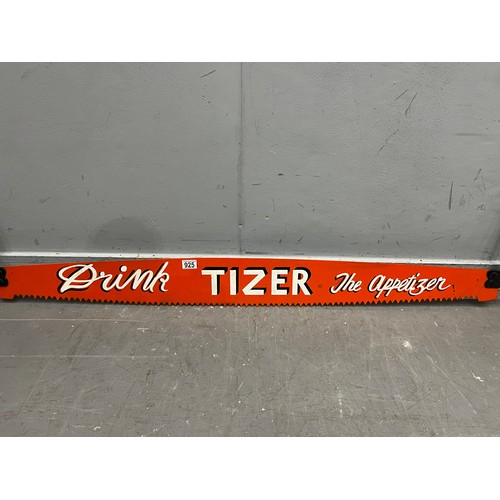 925 - 'Tizer' drink advertising saw sign