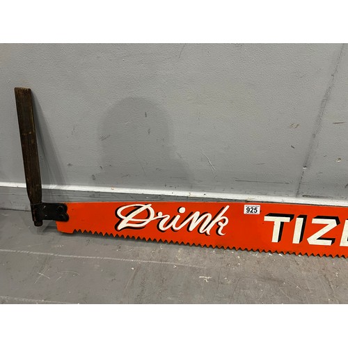 925 - 'Tizer' drink advertising saw sign