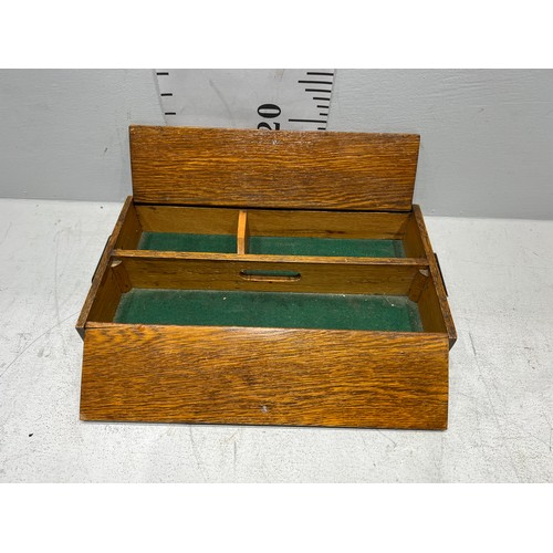 8 - 20th Century oak cutlery box