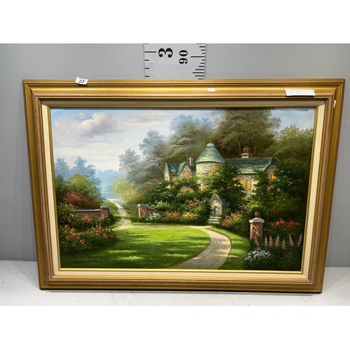 23 - Oil painting like after Thomas kinkade (superb)